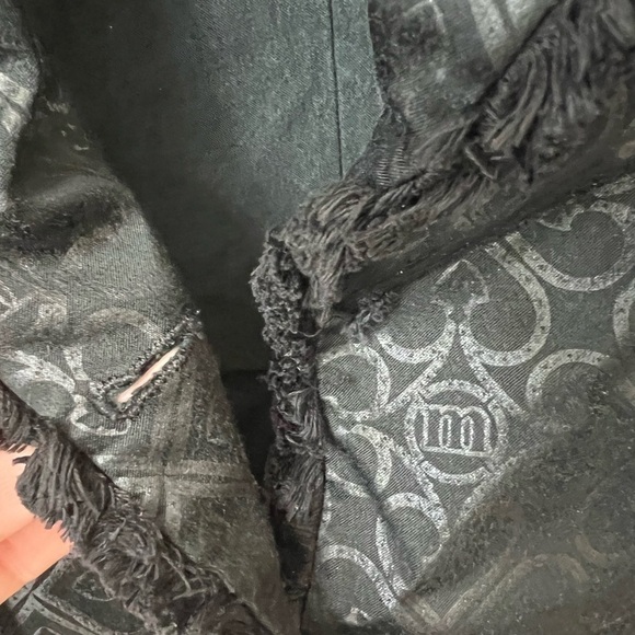 ANGELO MARANI Women’s Unique Blazer Size 42 Patterned Fringe Lace Whimsigoth - Picture 4 of 8